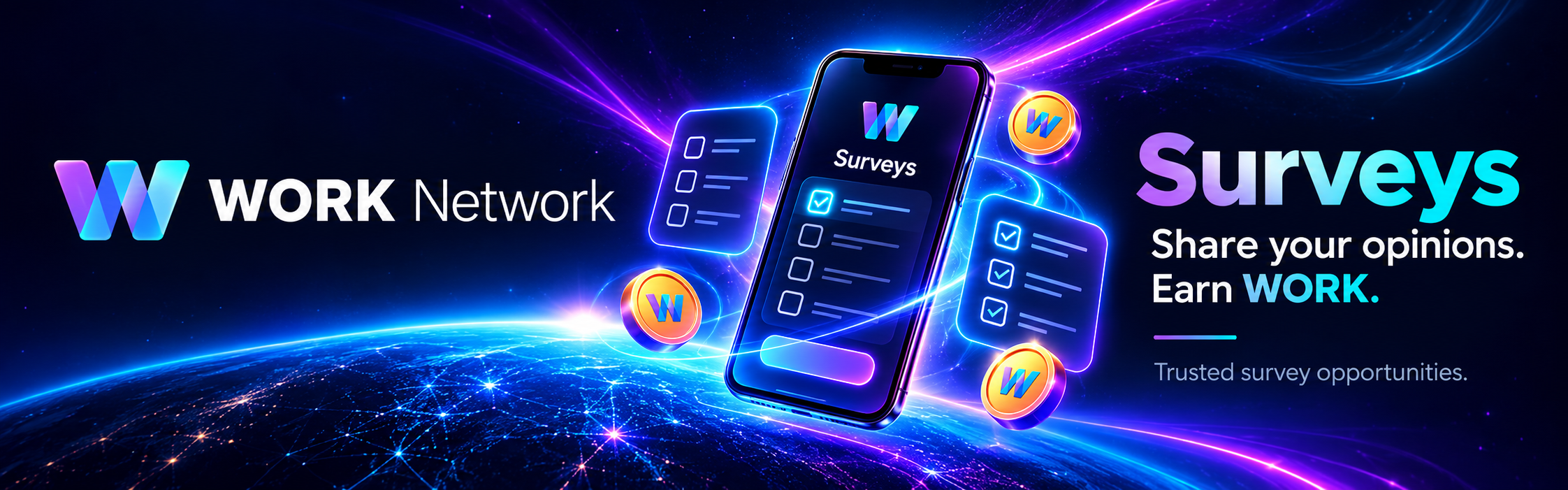 Surveys website banner
