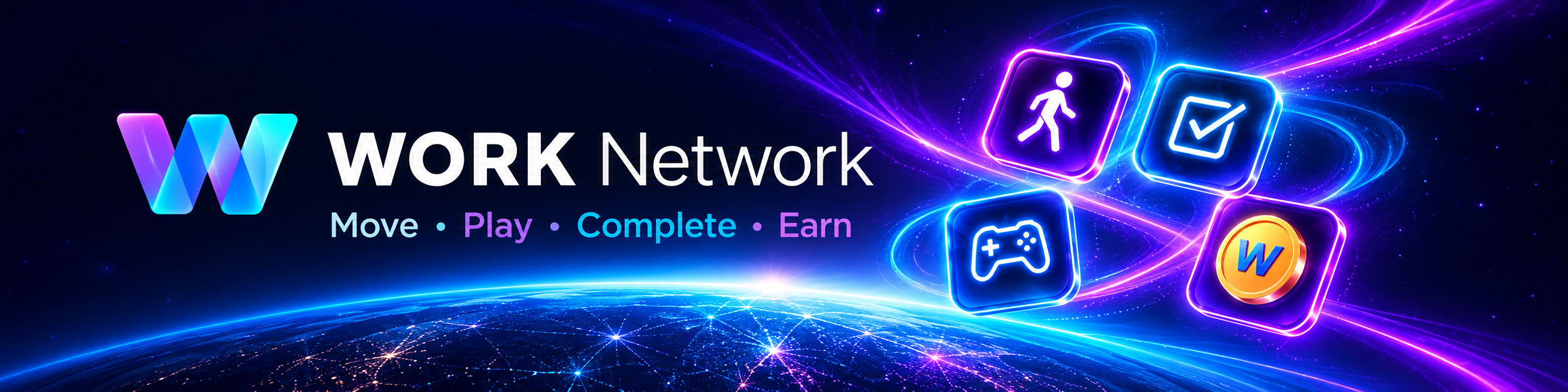 WORK Network signature strip