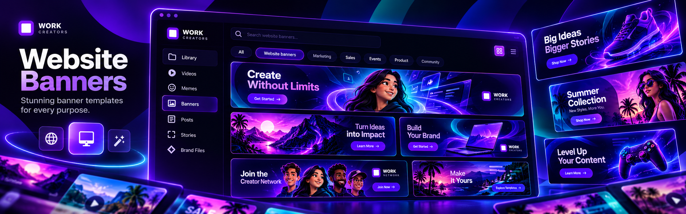 Website banner preview placeholder