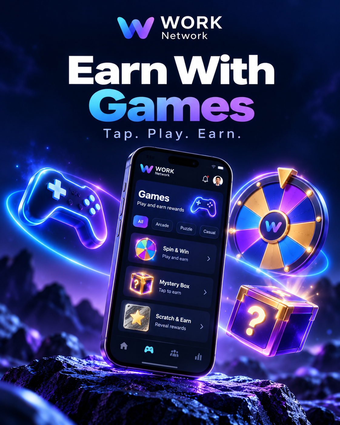 Earn with games post
