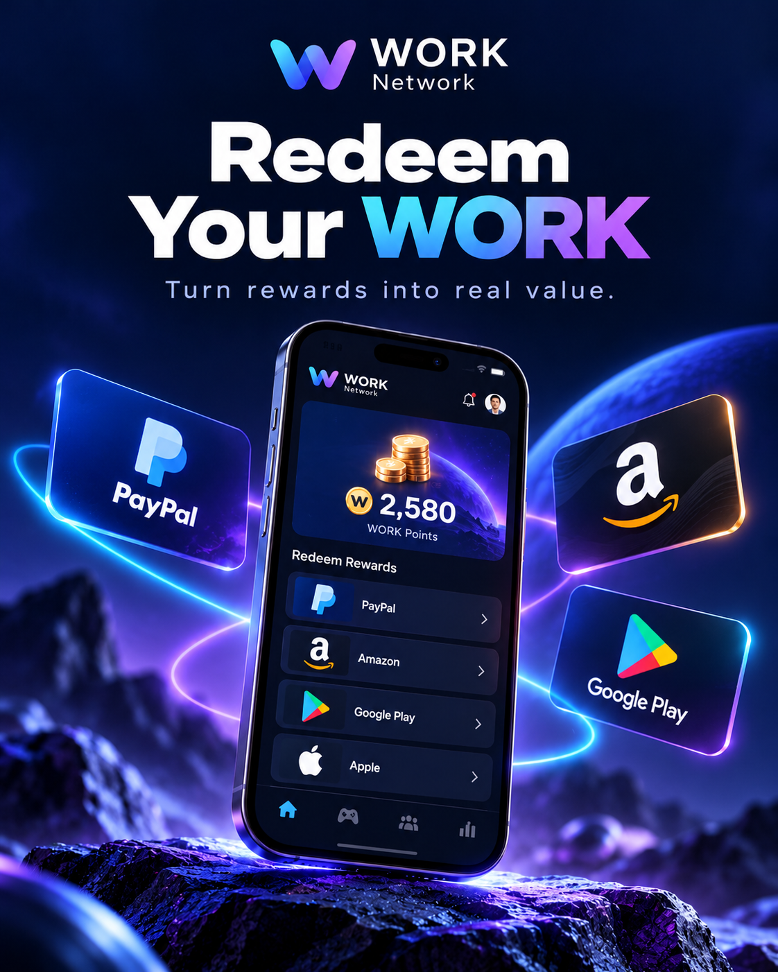 Redeem WORK post